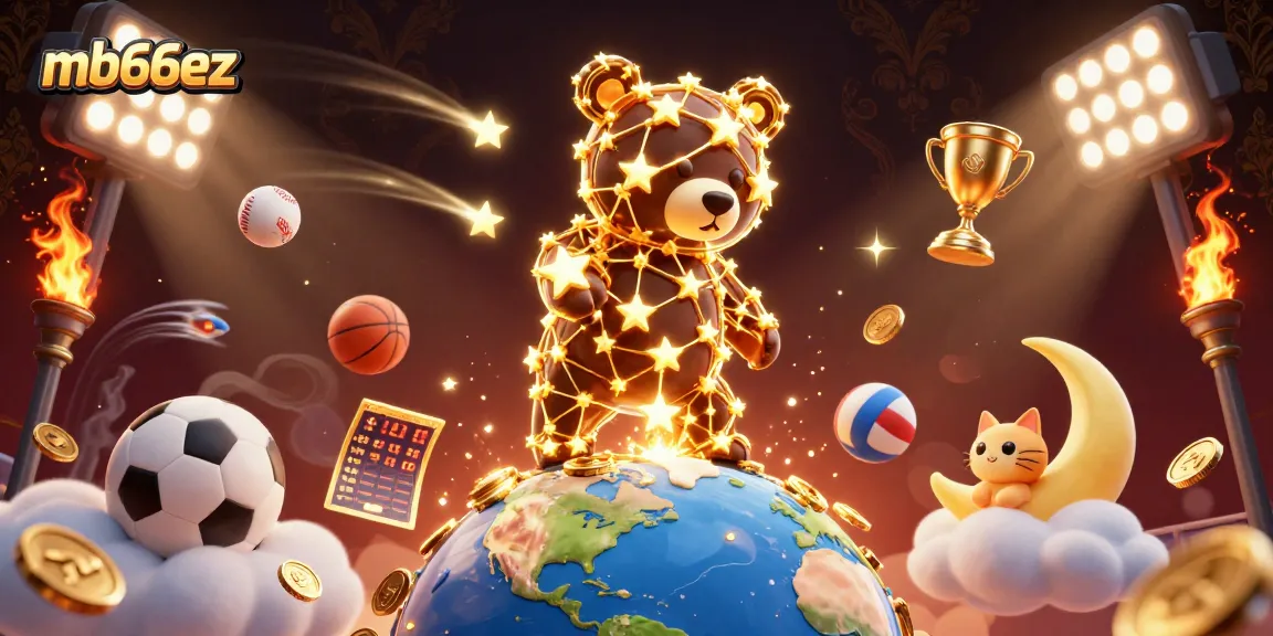 Experience thrilling gaming moments at mb66ez with a vibrant scene of sports betting excitement.