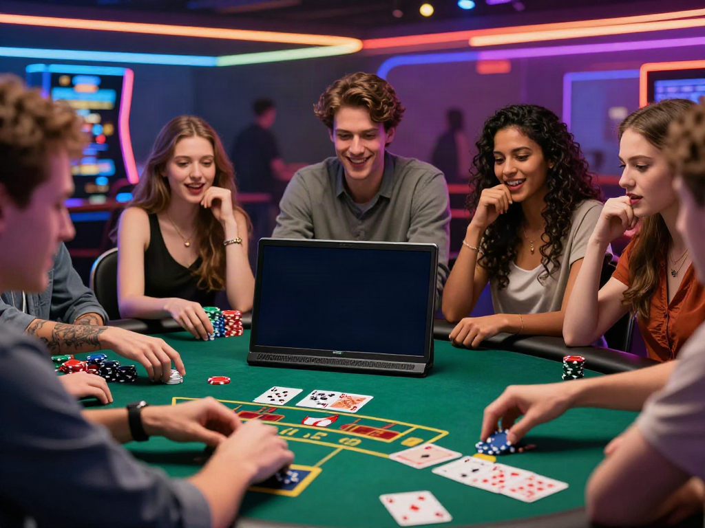 Engaging atmosphere at non gamstop casinos UK with players enjoying a live gaming experience.
