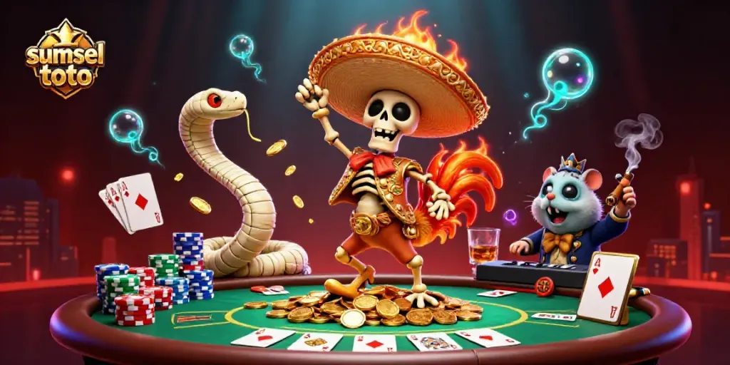 Experience the excitement of sumsel toto with a dynamic 3D casino scene full of action!