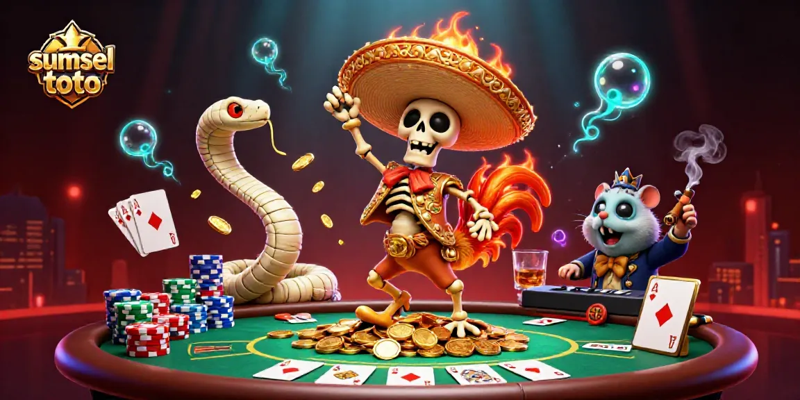 Experience the excitement of sumsel toto with a dynamic 3D casino scene full of action!