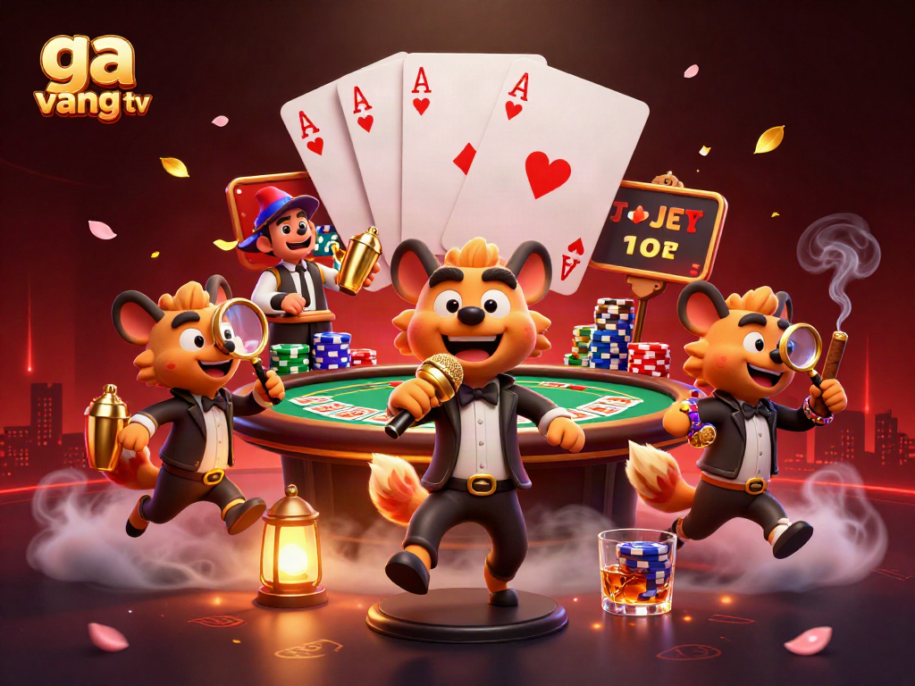 Experience ga vang tv with exciting hyena characters in a vibrant comedy casino setting