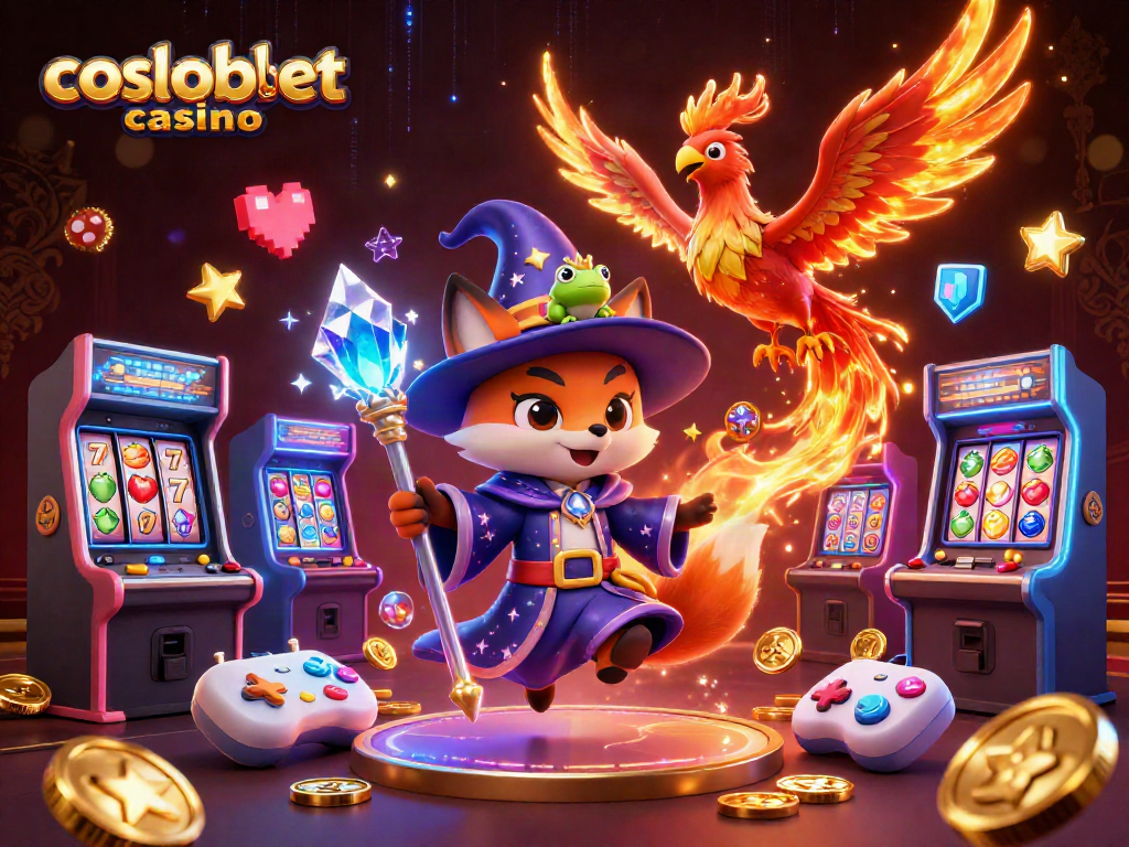 Experience excitement at cosmobet casino with vibrant characters and engaging game elements.