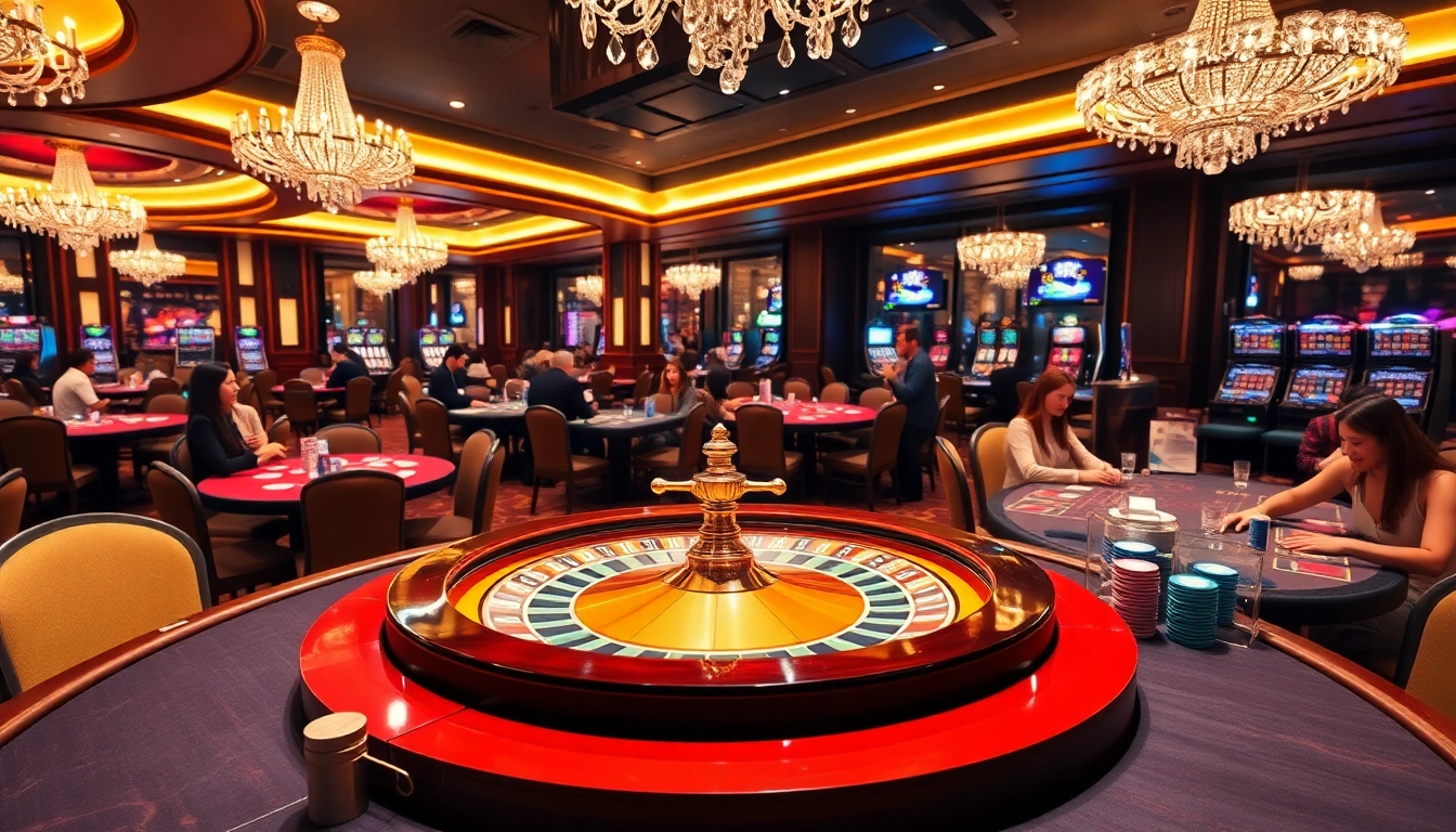 Winvn.wiki showcases an exciting casino scene with players enjoying games, highlighting online gambling thrill.