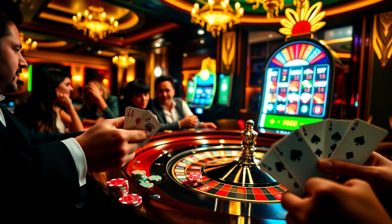 Players placing bets at the baccarat table on https://az888.futbol, capturing the thrill of high-stakes gambling.