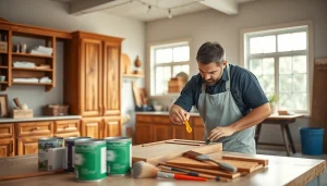 Revitalize your kitchen with expert Cabinet Refacing Clearwater FL techniques in a professional setting.