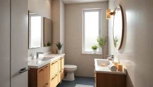 Revamp your home with a stunning small bathroom remodel, featuring stylish fixtures and serene colors.