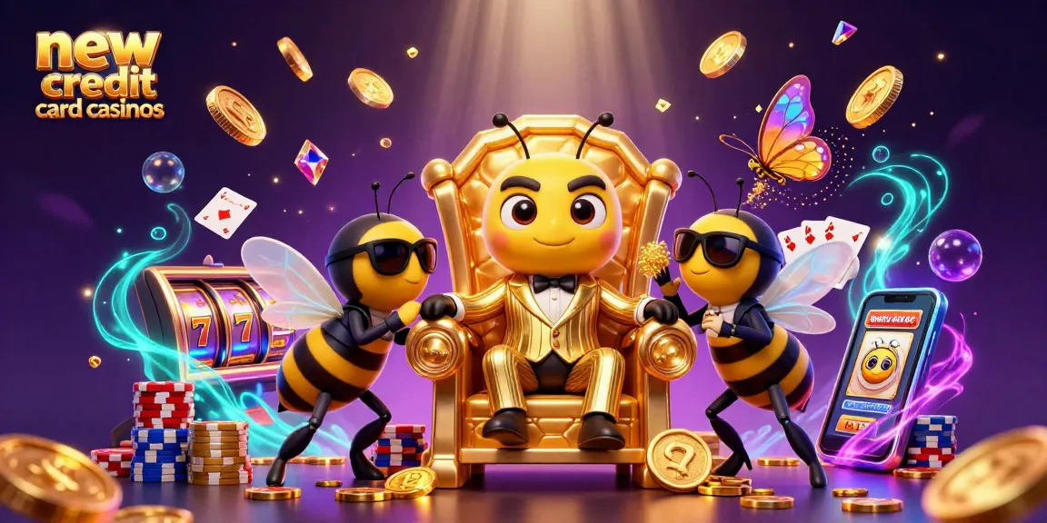 Experience the thrill of new credit card casinos with vibrant slots, dazzling gems, and animated characters.