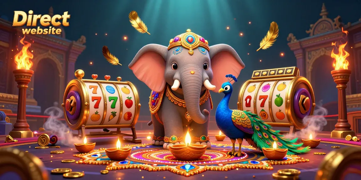Experience thrilling gameplay on the Direct website showcasing rich 3D casino elements, bright characters, and dynamic visuals.