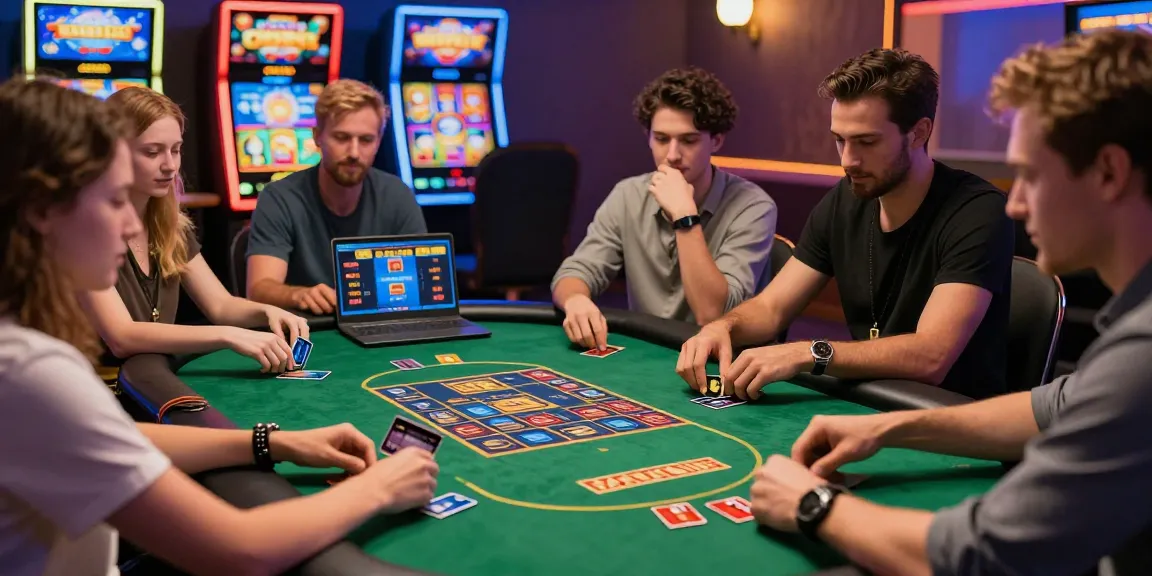 Engaging players at a credit card casino enjoying diverse games and vibrant atmosphere.