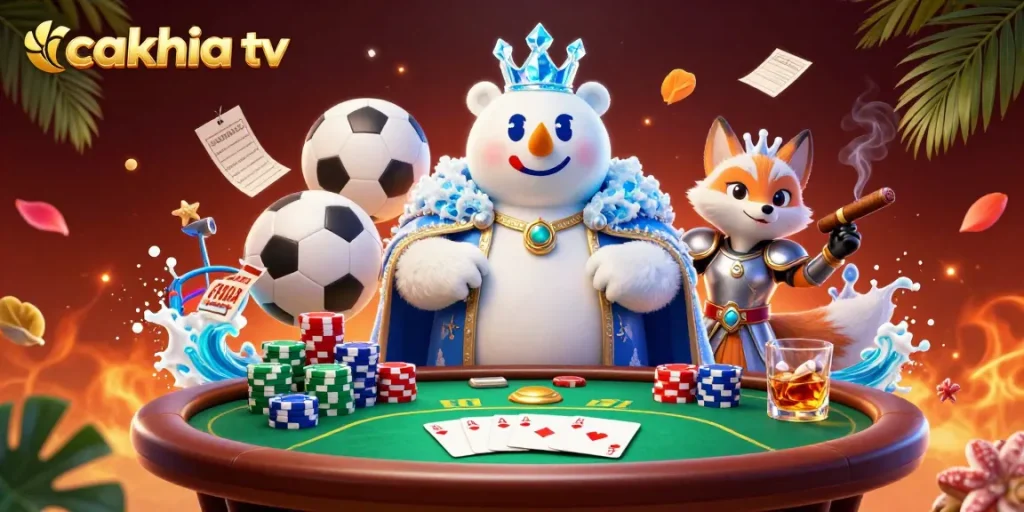 Watch thrilling sports action on cakhia tv with engaging characters and vibrant betting atmosphere.