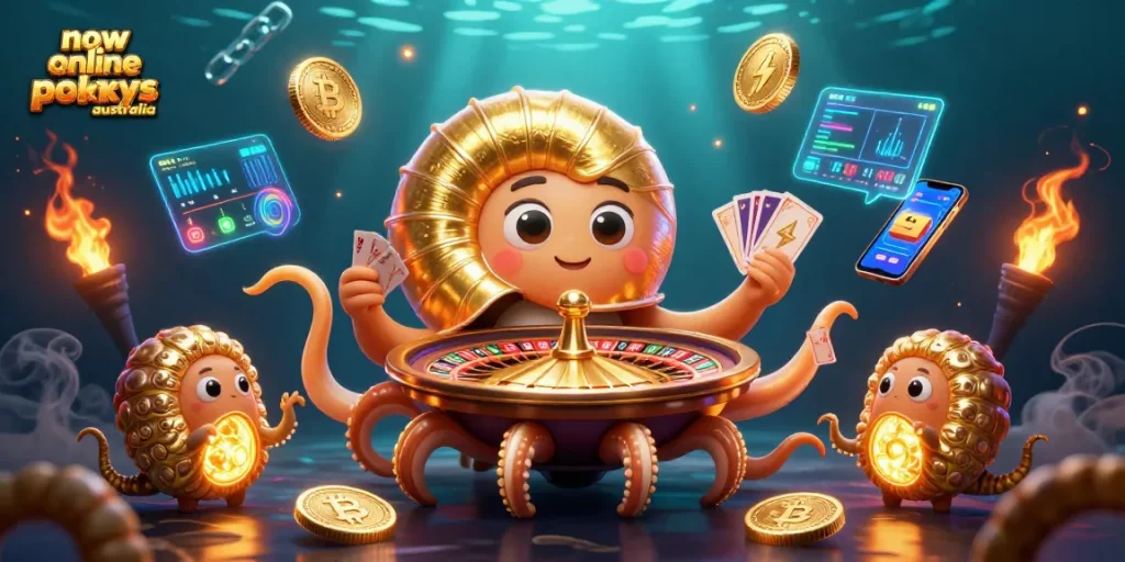 Experience the latest in new online pokies Australia with vibrant characters and engaging casino elements.